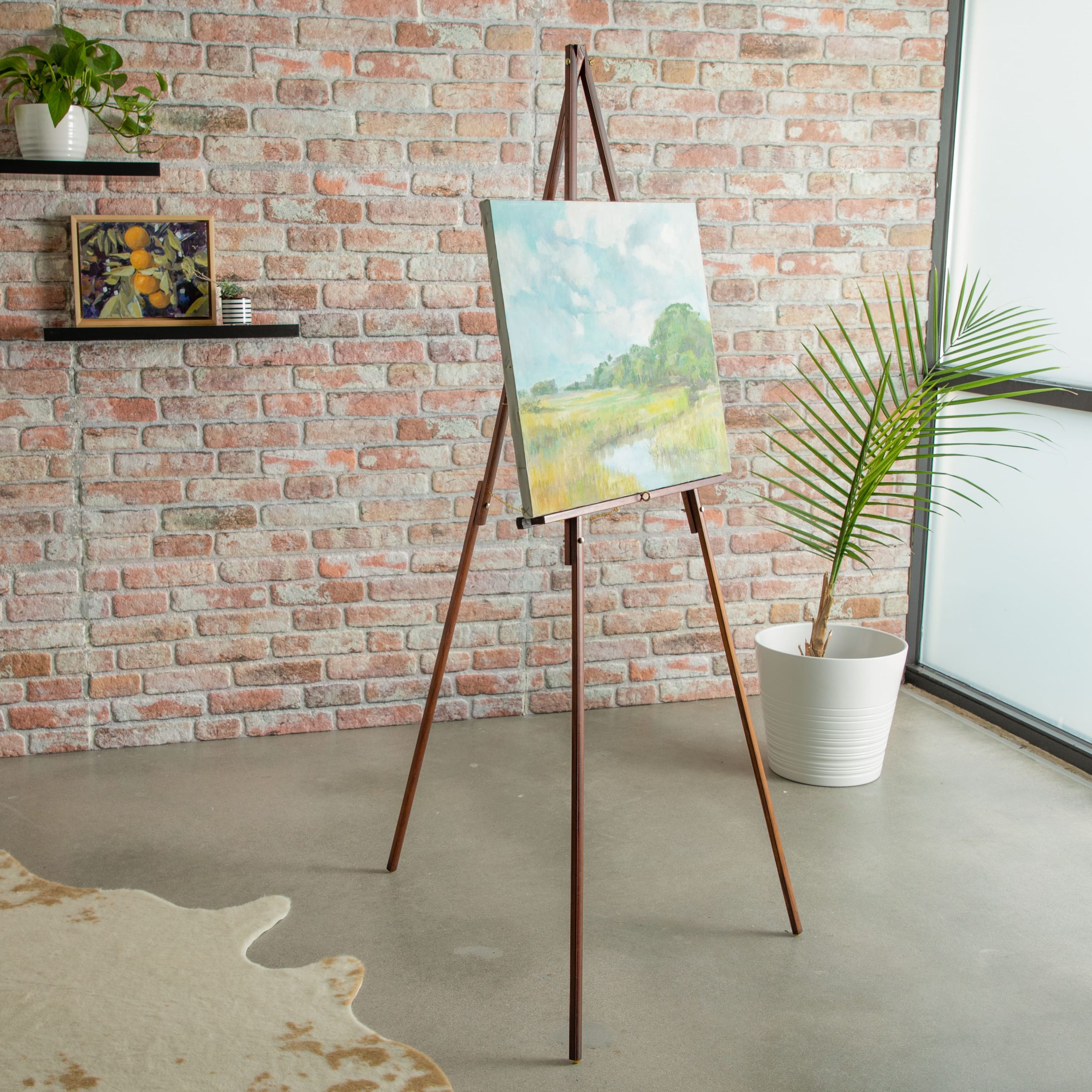 63" Vintage Brown Display Floor Easel by Artist's Loft™ - Image 2