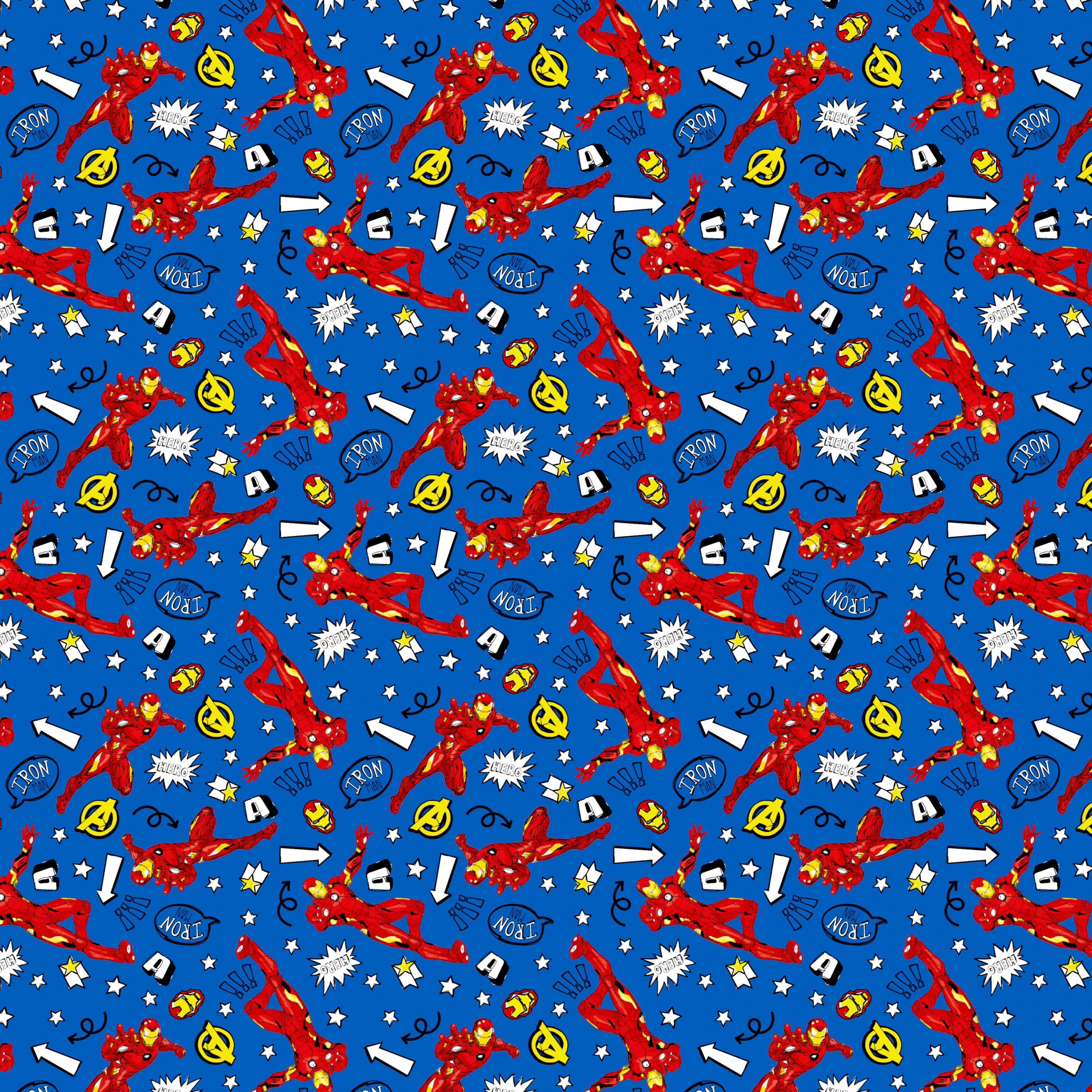 Marvel® Iron Man Blast Cotton Fabric