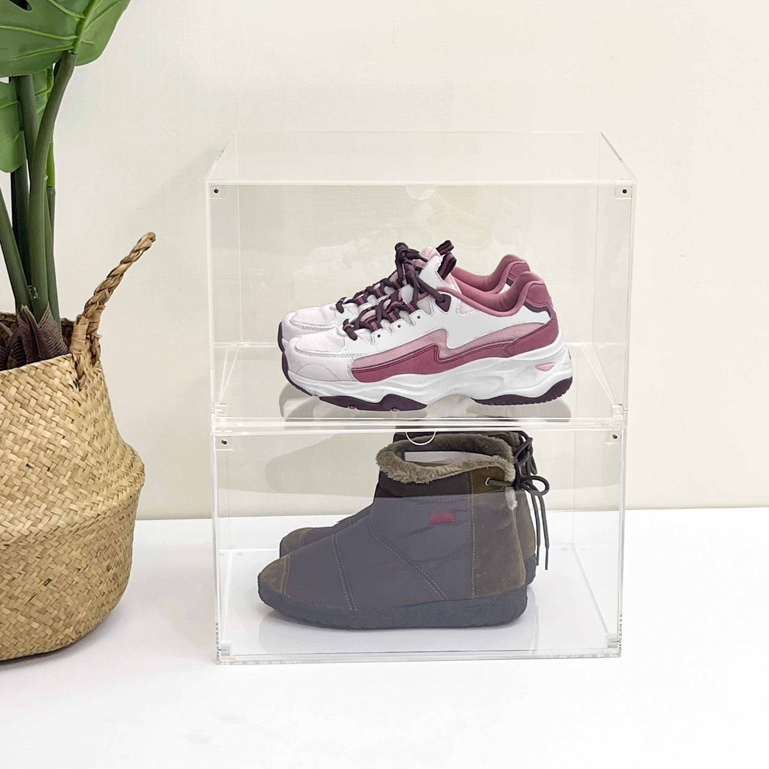 Clear Acrylic Shoe Display Case by Studio Décor® - Image 3
