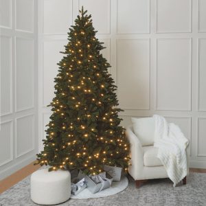 7.5ft. Pre-Lit Harper Spruce Artificial Christmas Tree, Quick Set® LumaColor™ RGBW Color Changing LED Lights by Ashland®