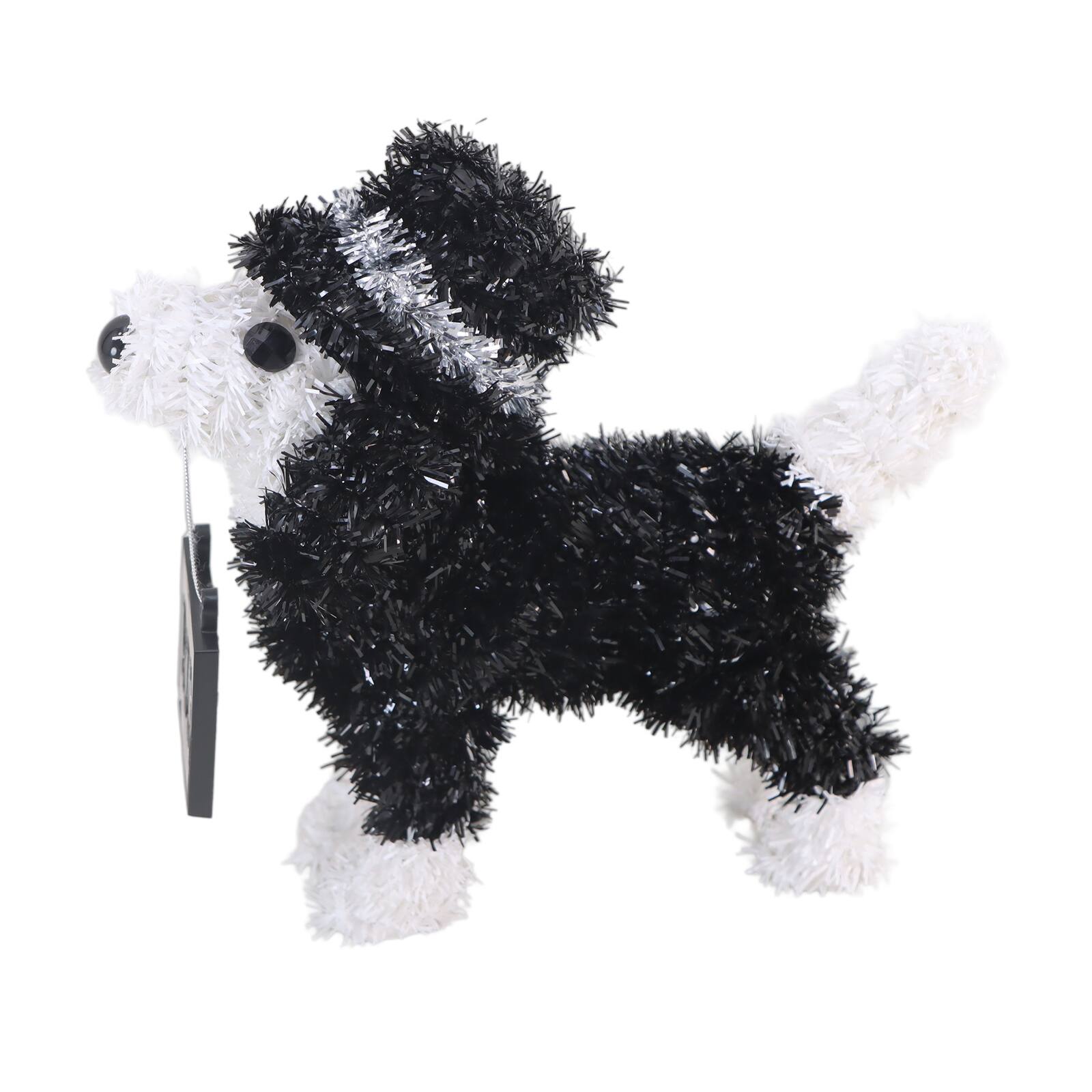 6" Tinsel Dog with Boo Sign by Ashland®