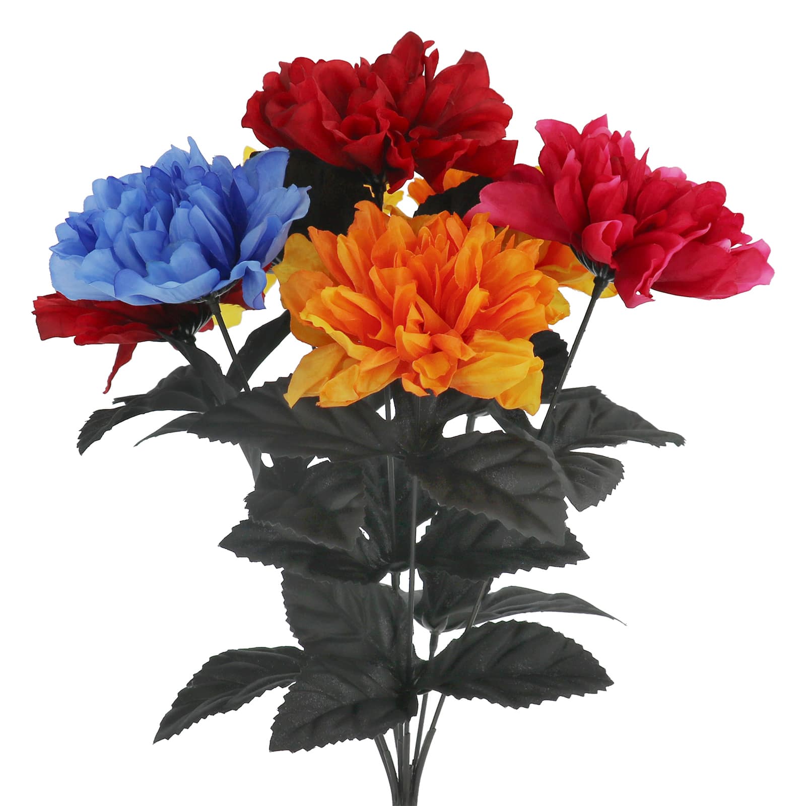 16" Red, Fuchsia, Yellow, & Blue Marigold Bush by Ashland® - Image 2