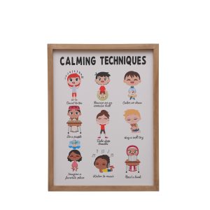 Class Rules! 12" x 16" Calming Techniques Wall Décor by B2C™