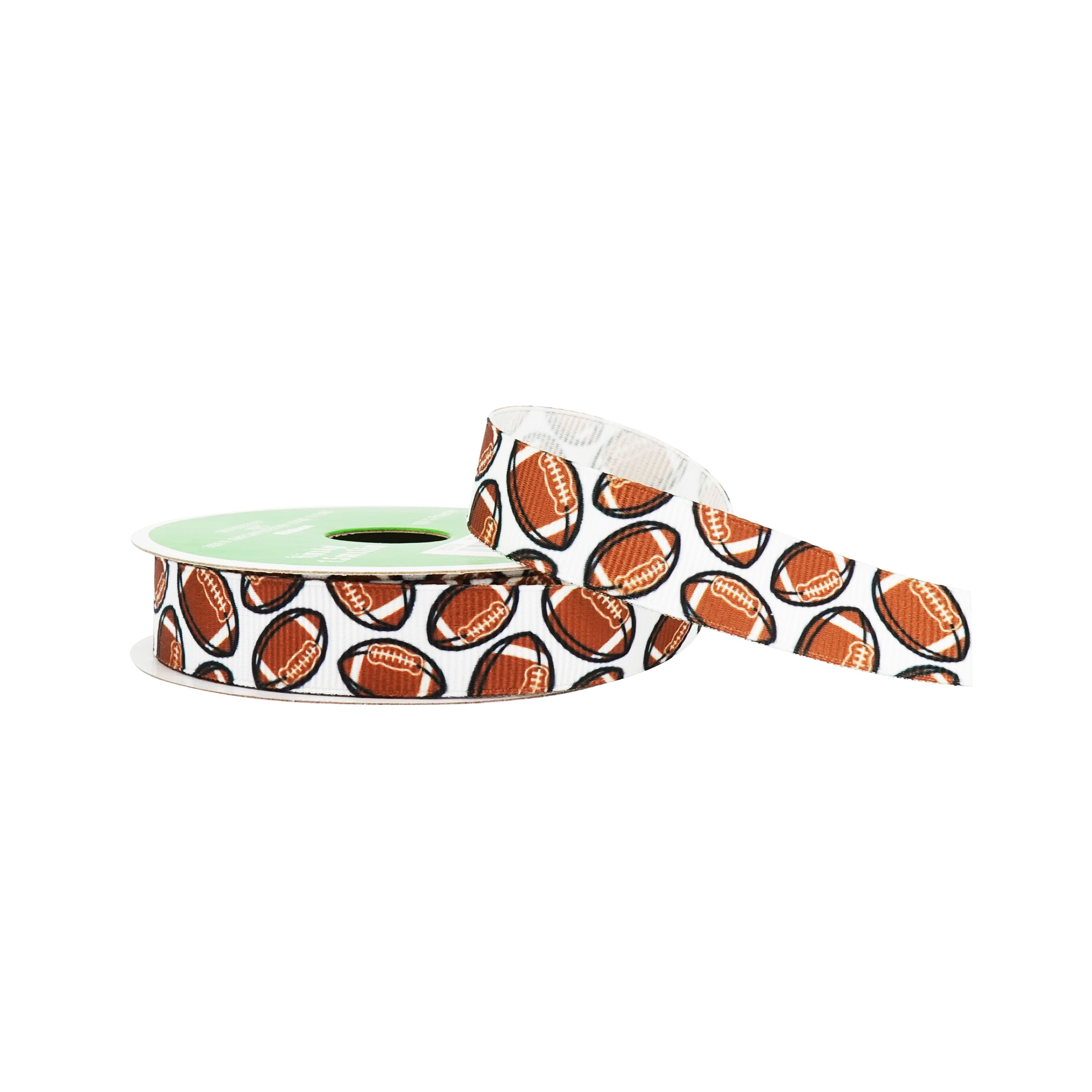 5/8" x 4yd. Footballs Grosgrain Ribbon by Celebrate It®