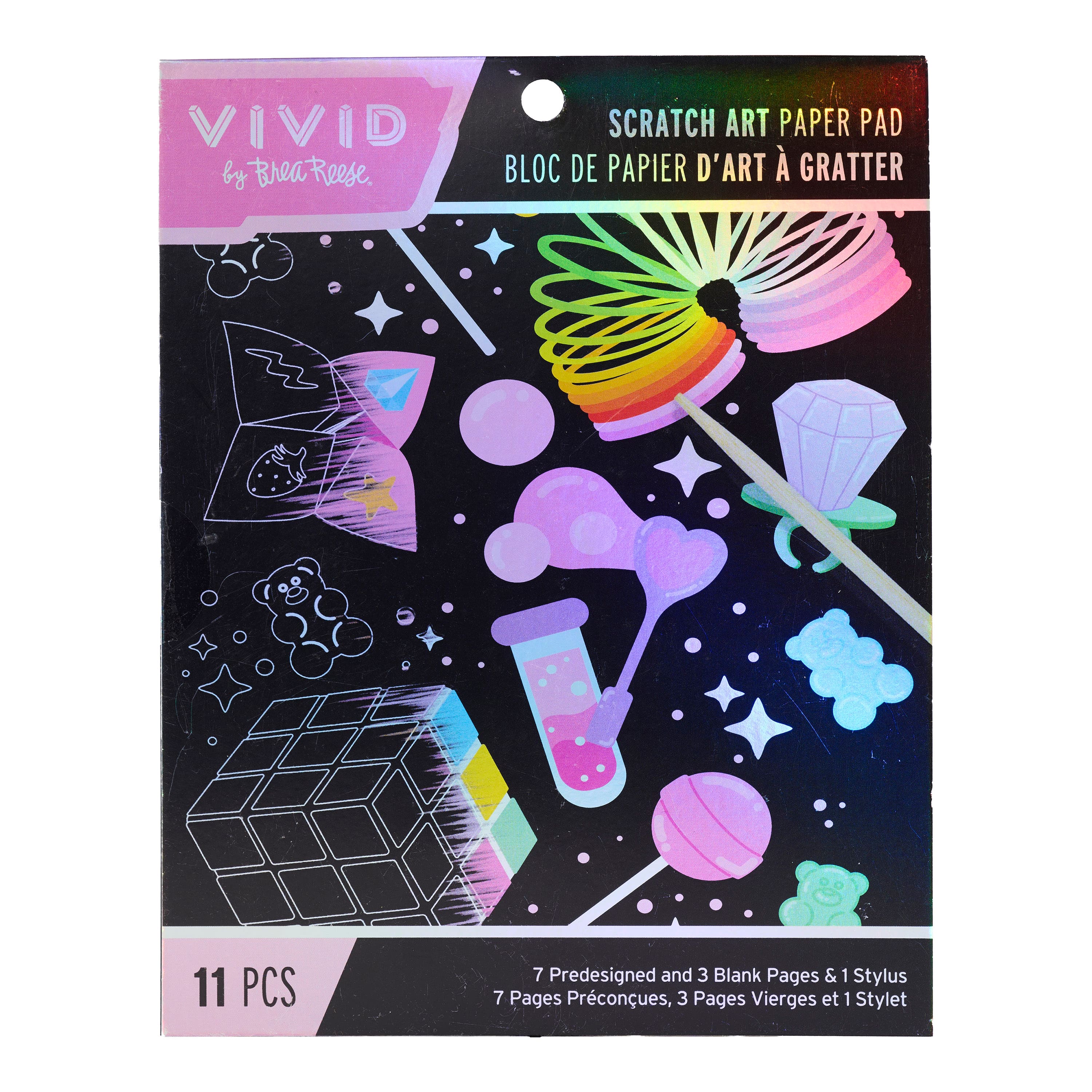 Vivid by Brea Reese® Trendy Icons Scratch Art Pad