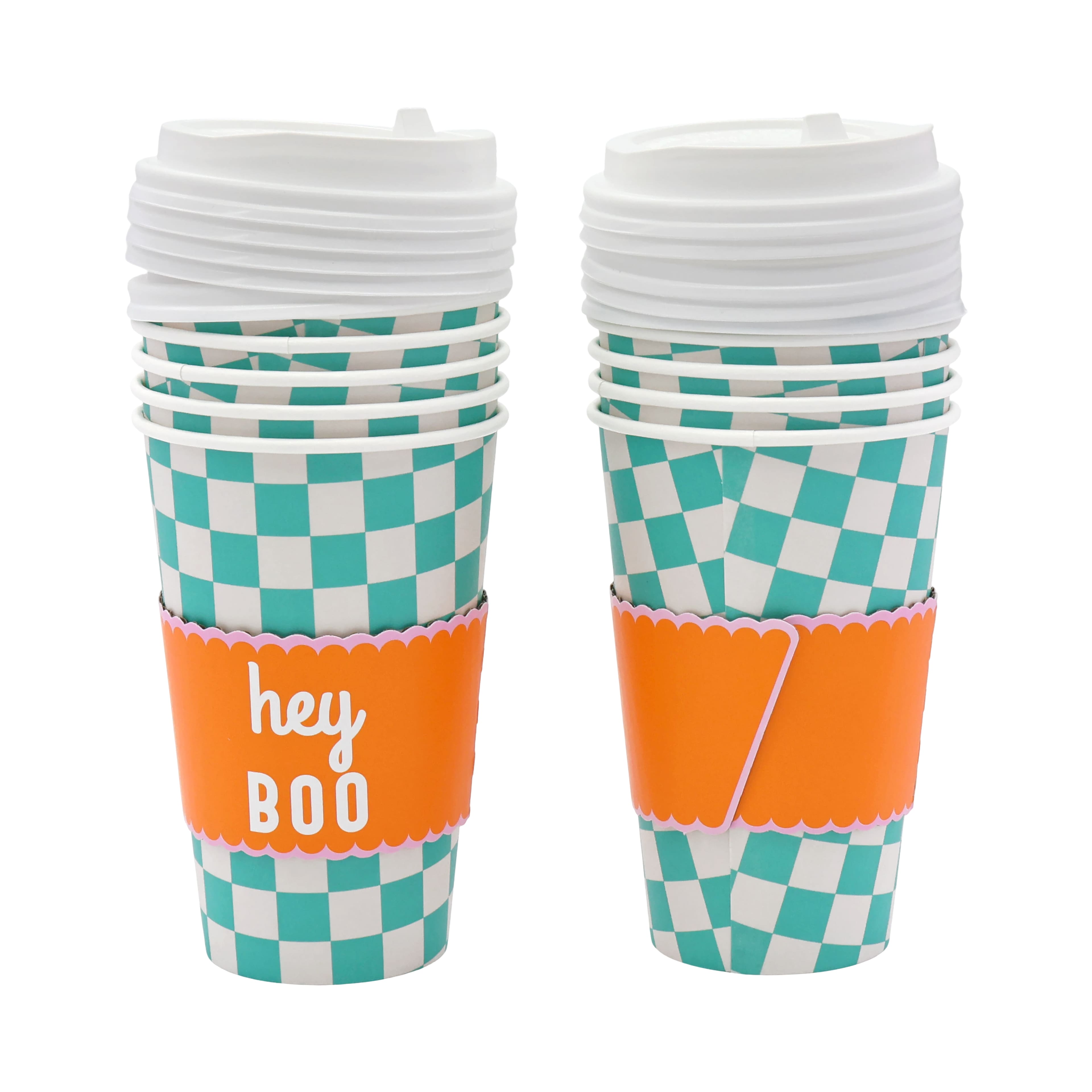 16oz. Halloween Hey Boo Paper To-Go Hot Cups, 10ct. by Celebrate It™