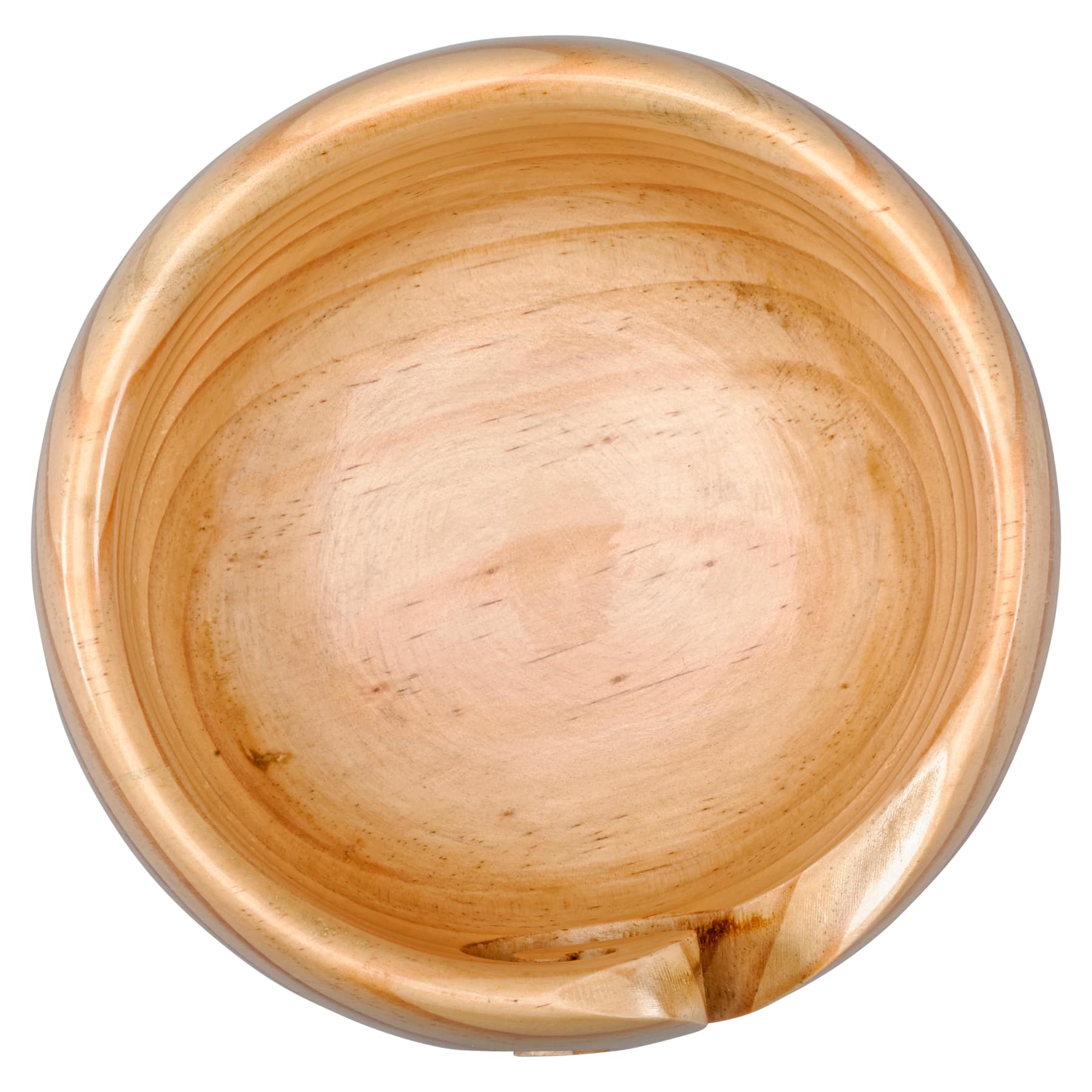 Light & Dark Pinewood Yarn Bowl By Loops & Threads™ - Image 3