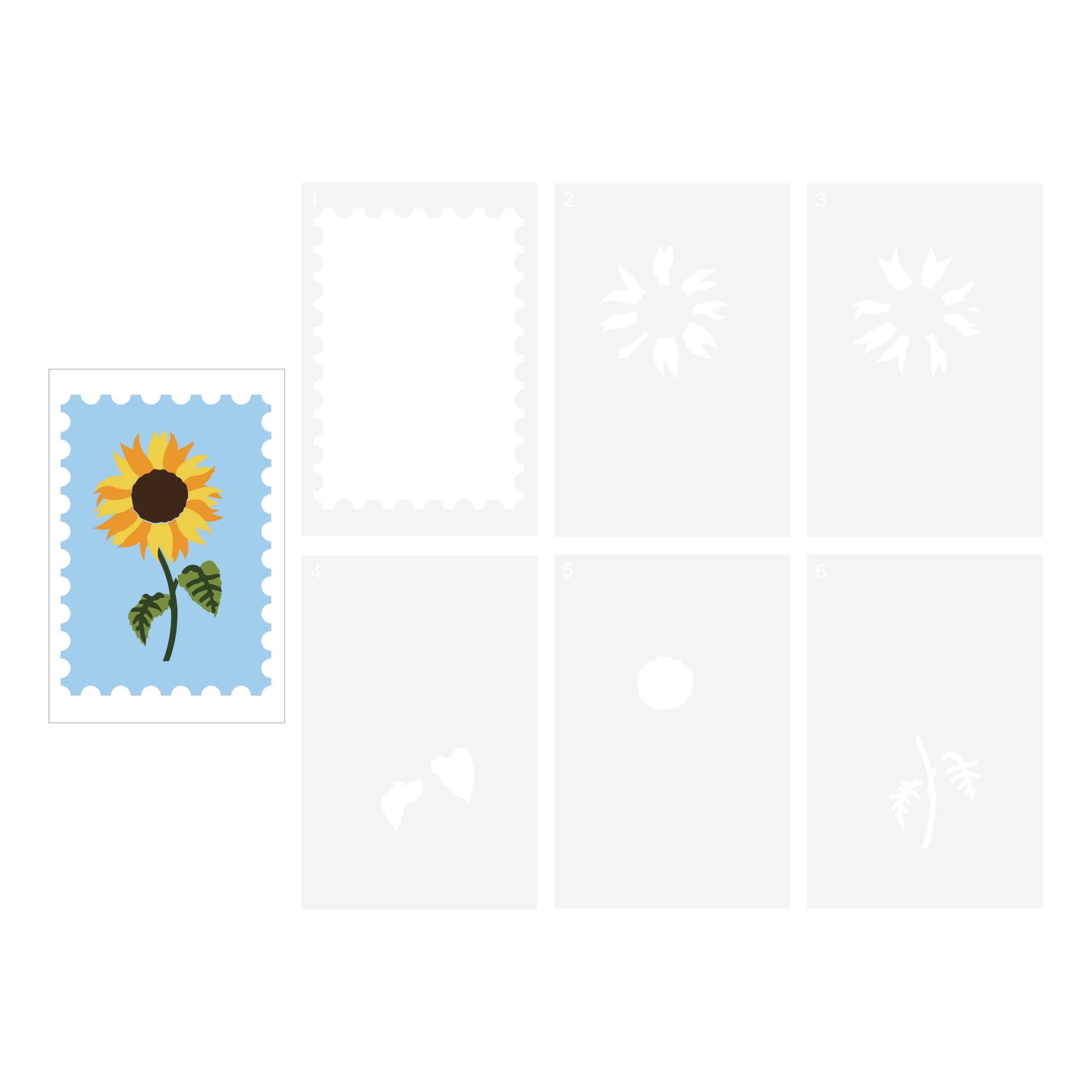 Sunflower Layering Stencils by Recollections™