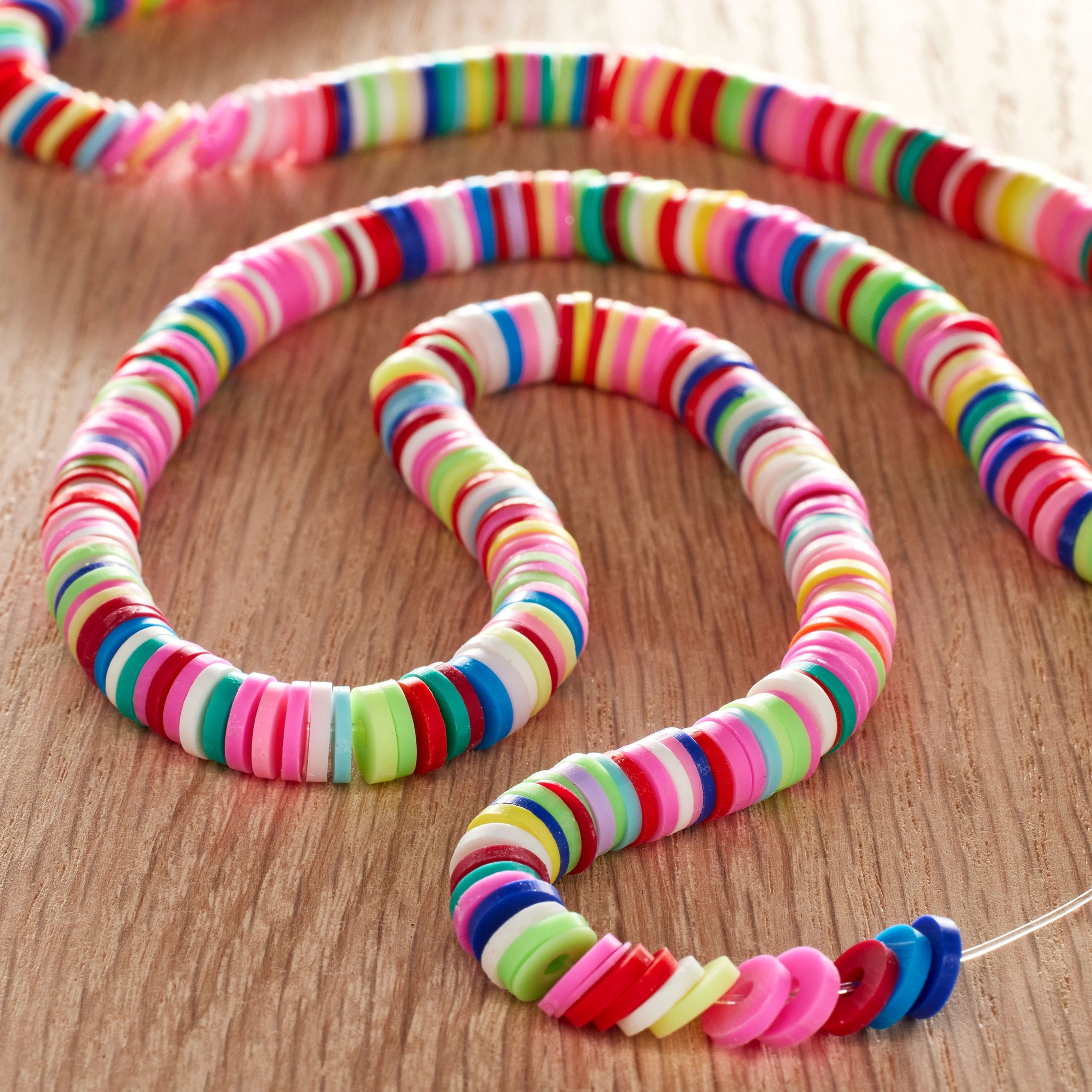 Bright Heishi Polymer Clay Beads, 6mm by Bead Landing™ - Image 2