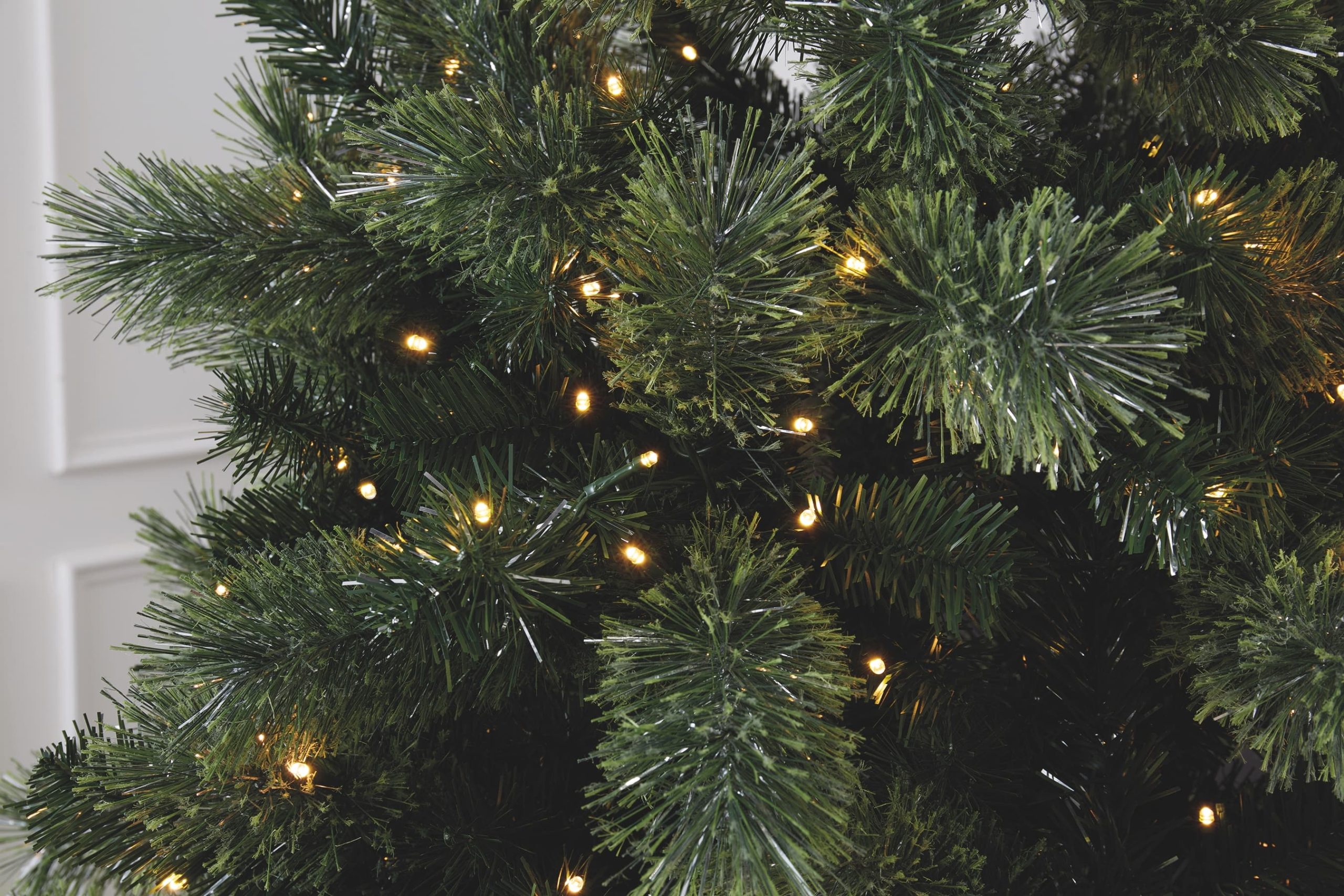 7ft. Pre-Lit Celebration Pine Artificial Christmas Tree, Warm White Mini LED Lights by Ashland® - Image 2