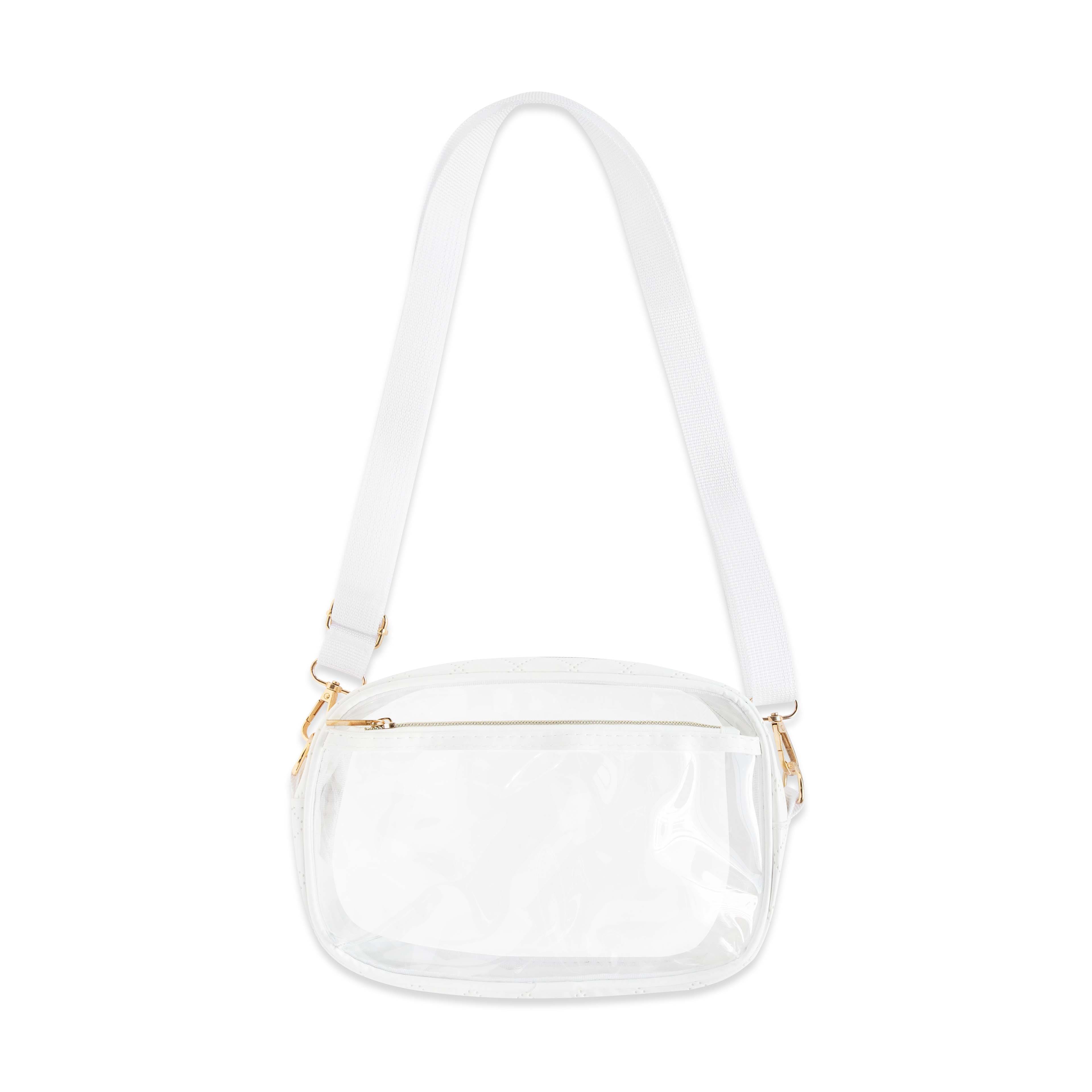 White Lined Clear Toaster Bag by Make Market®