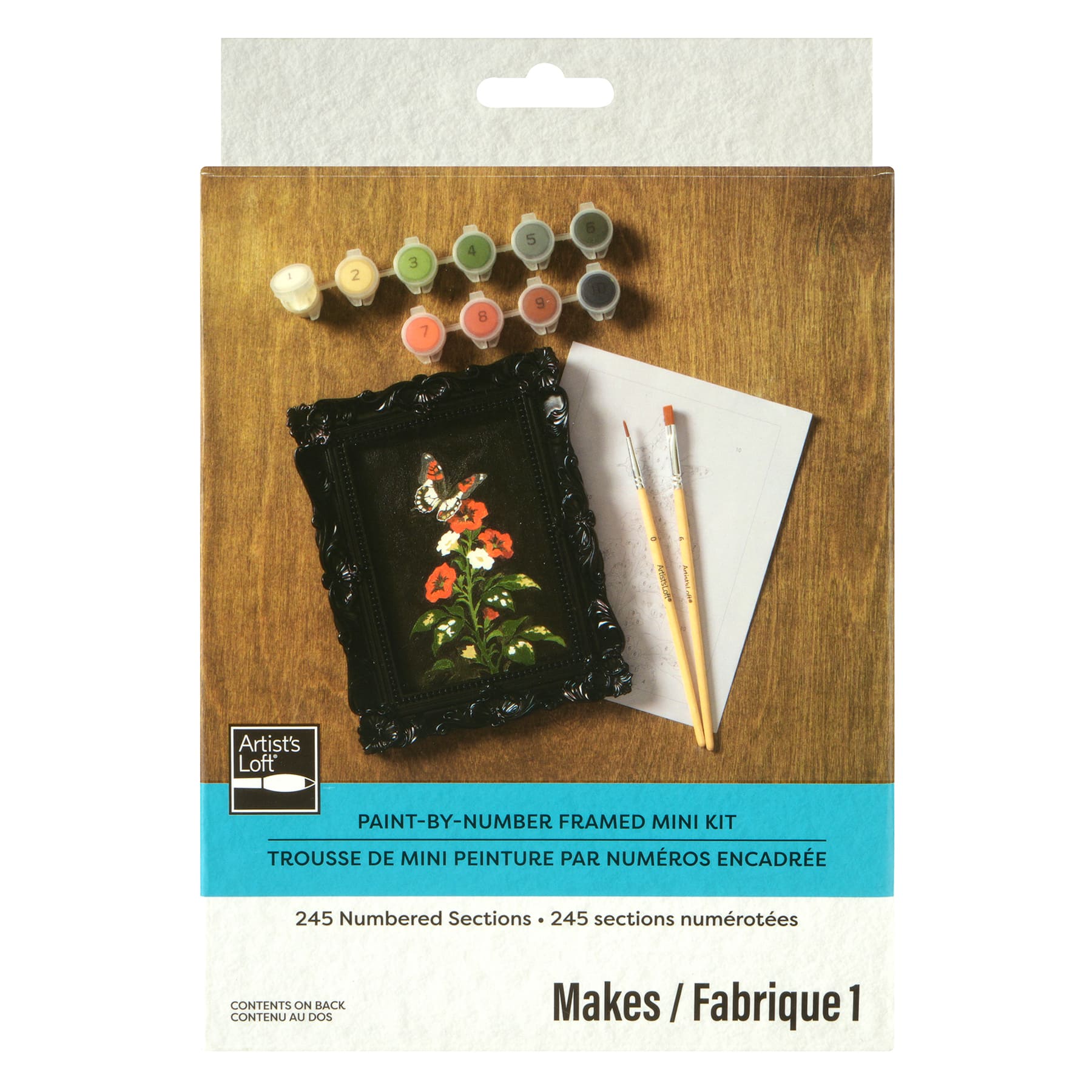 Moth Flower Paint-by-Number Framed Mini Kit by Artist's Loft®