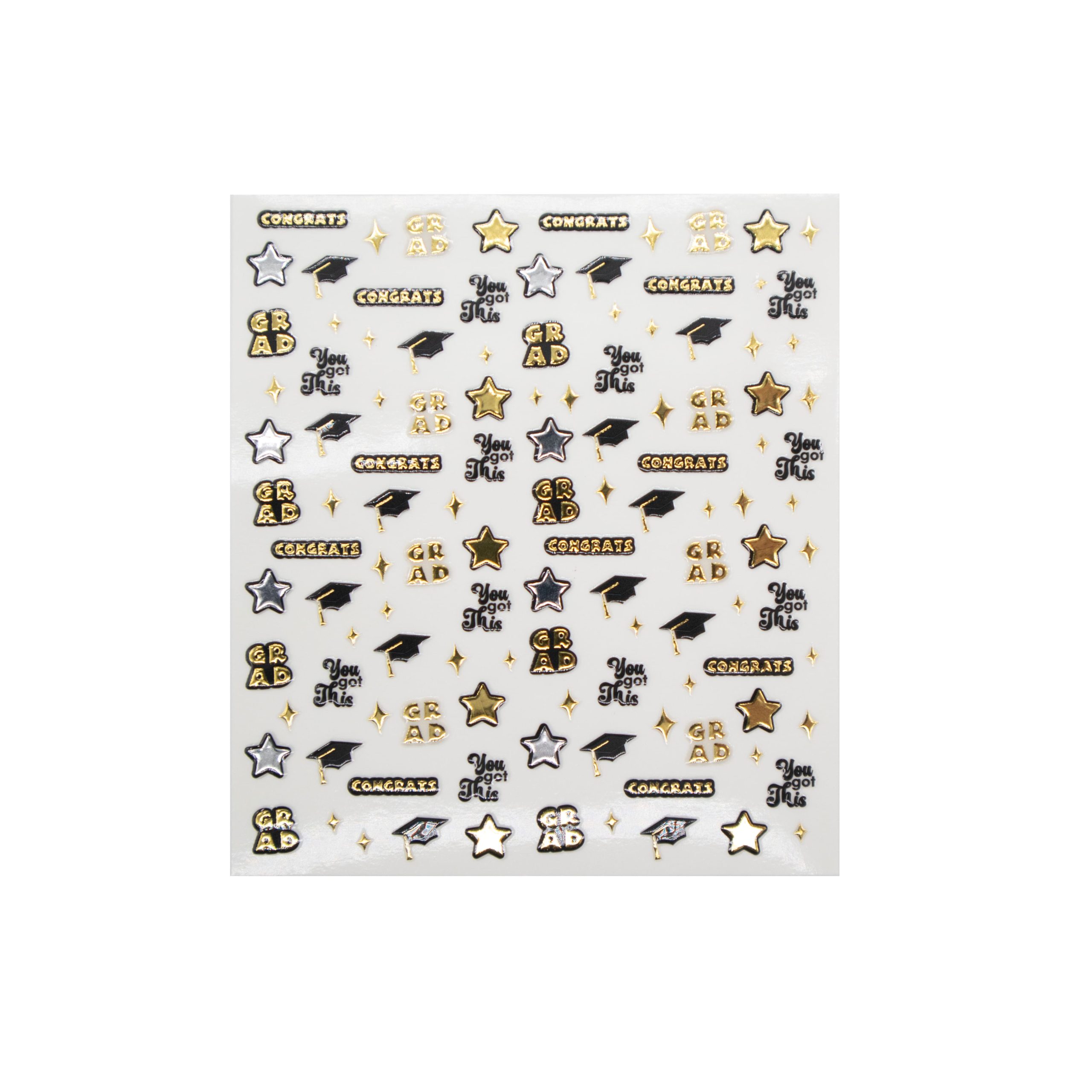 Graduation Nail Stickers, 117ct. - Image 2