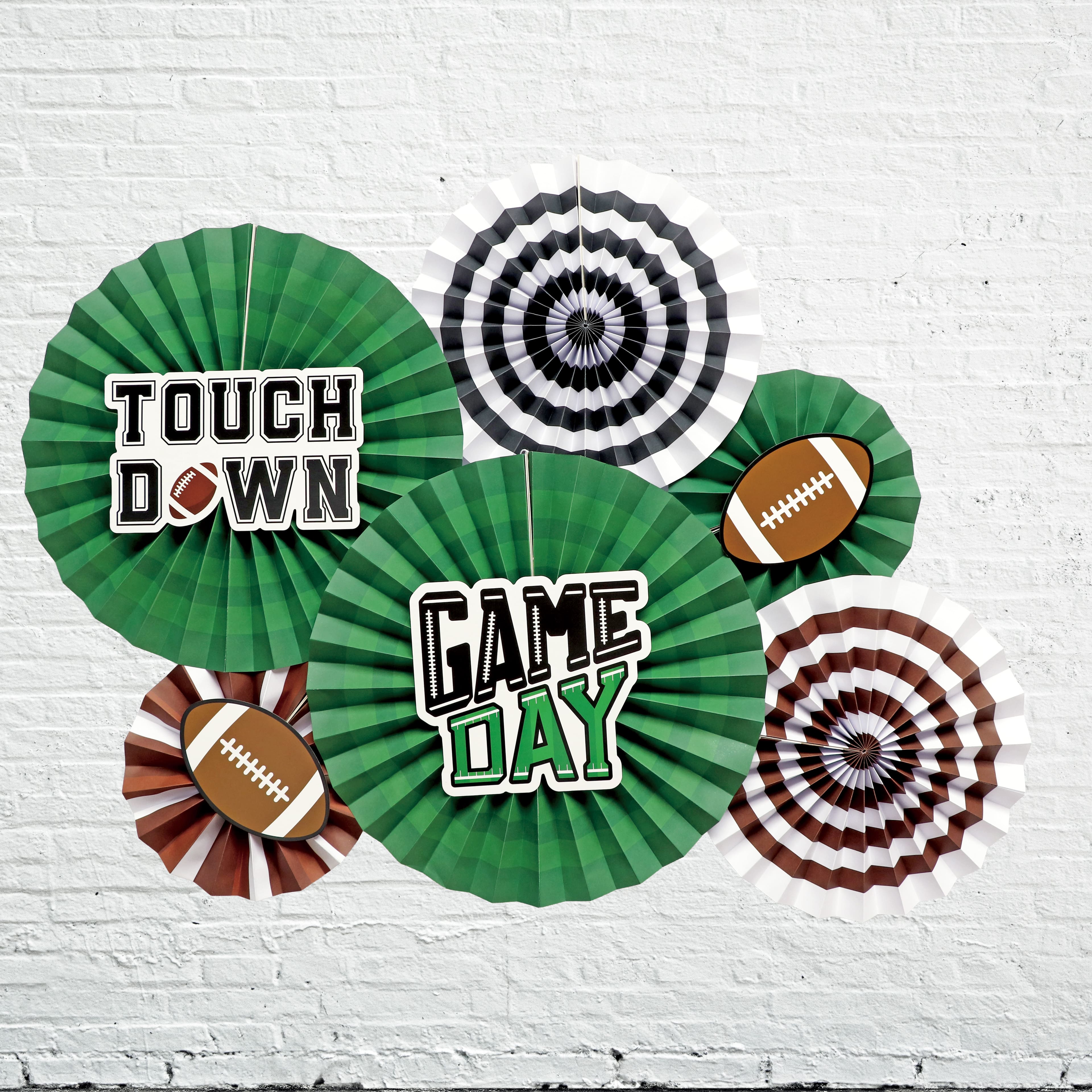 Football Paper Fan Décor Kit by Celebrate It™