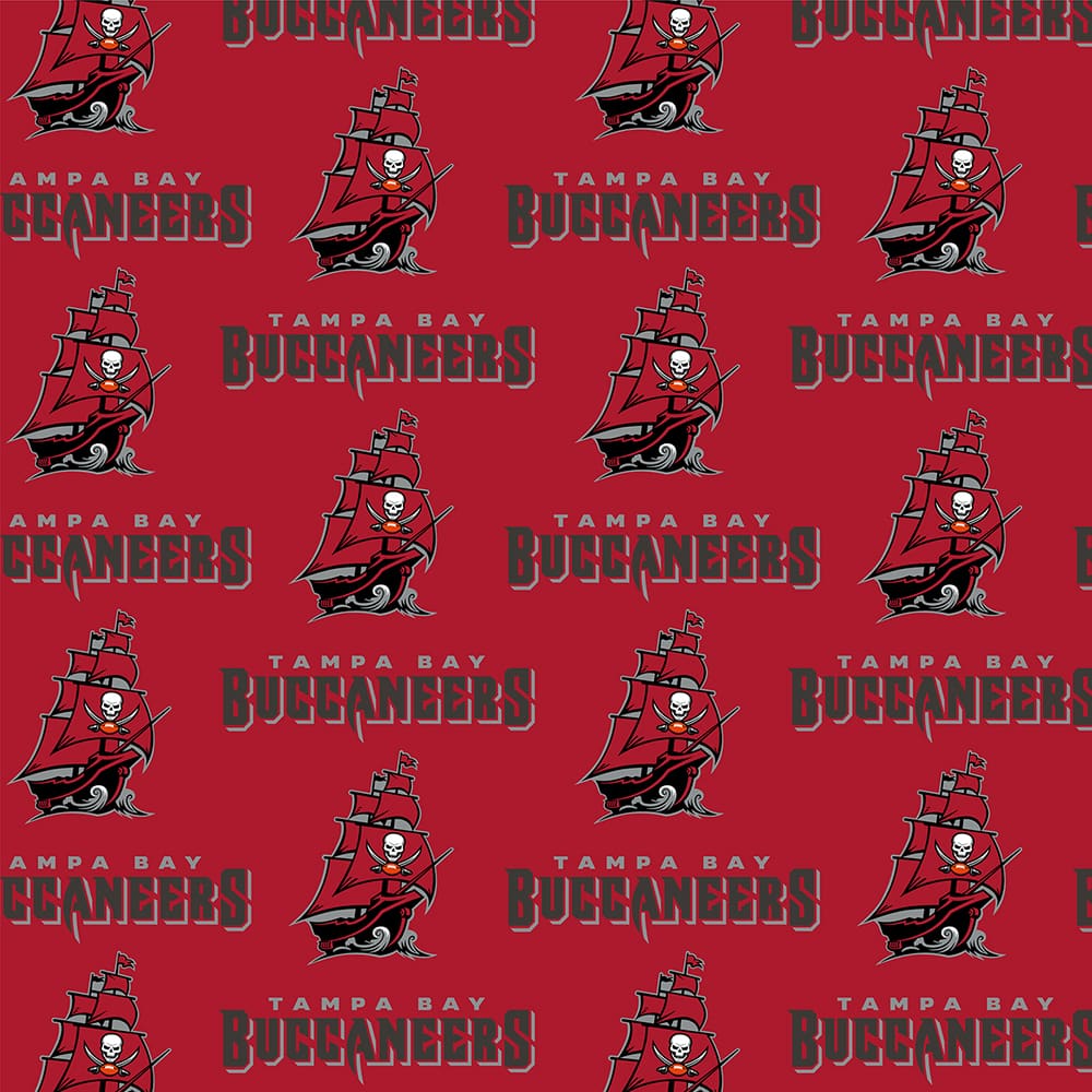 NFL® Tampa Bay Buccaneers Logo Cotton Fabric