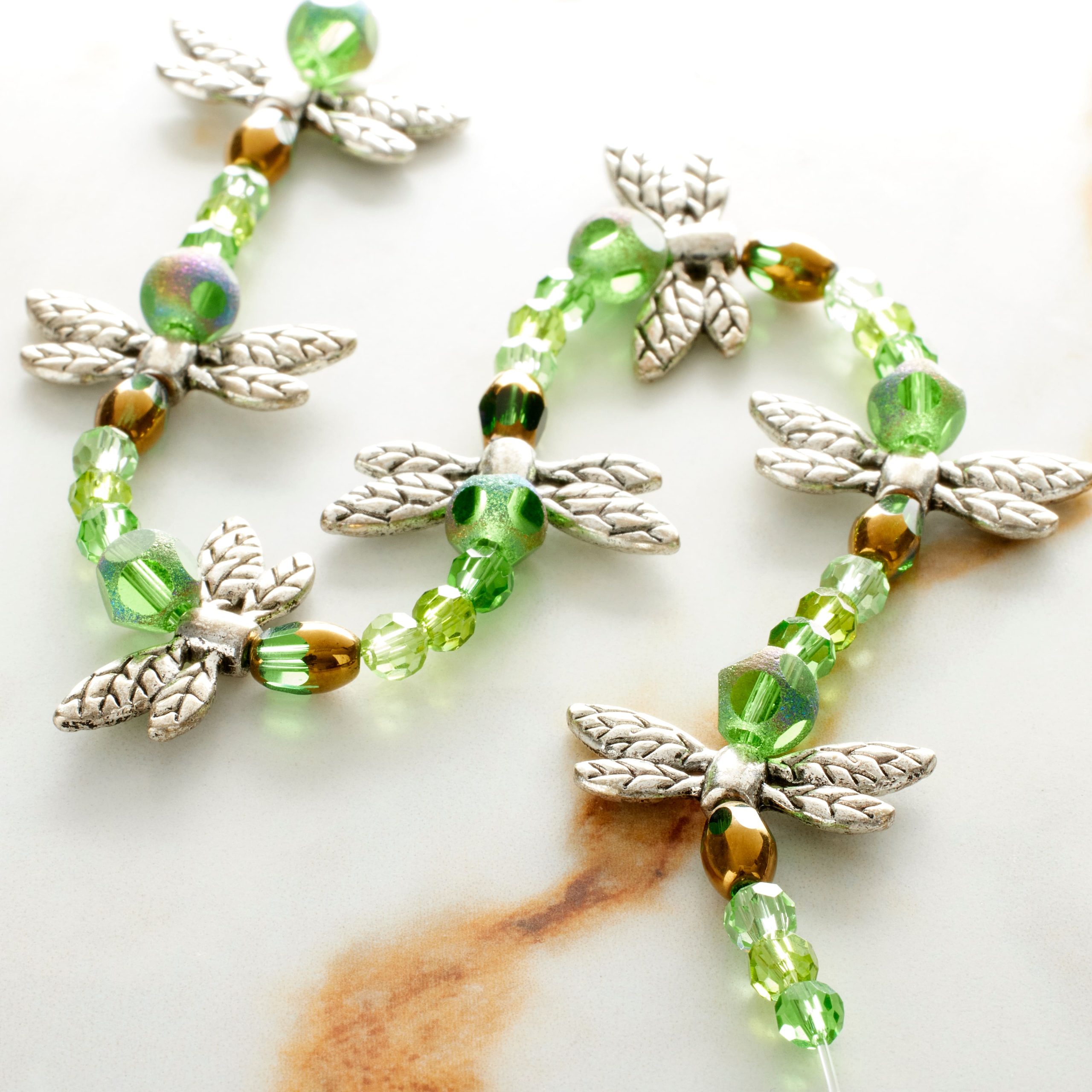 Silver & Green Dragonfly Mix Beads by Bead Landing™ - Image 2