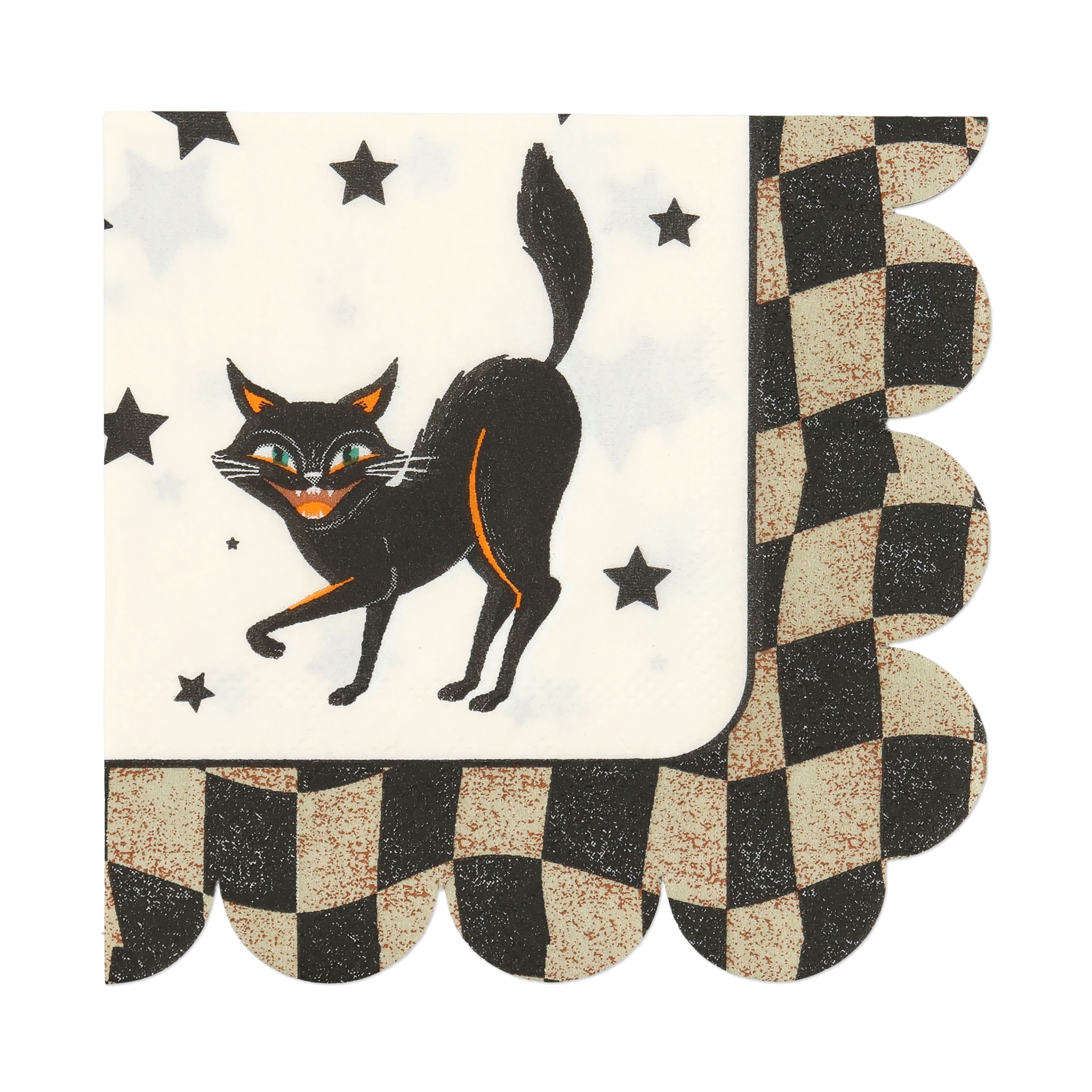 Halloween Black Cat Beverage Napkins, 20ct. by Celebrate It™