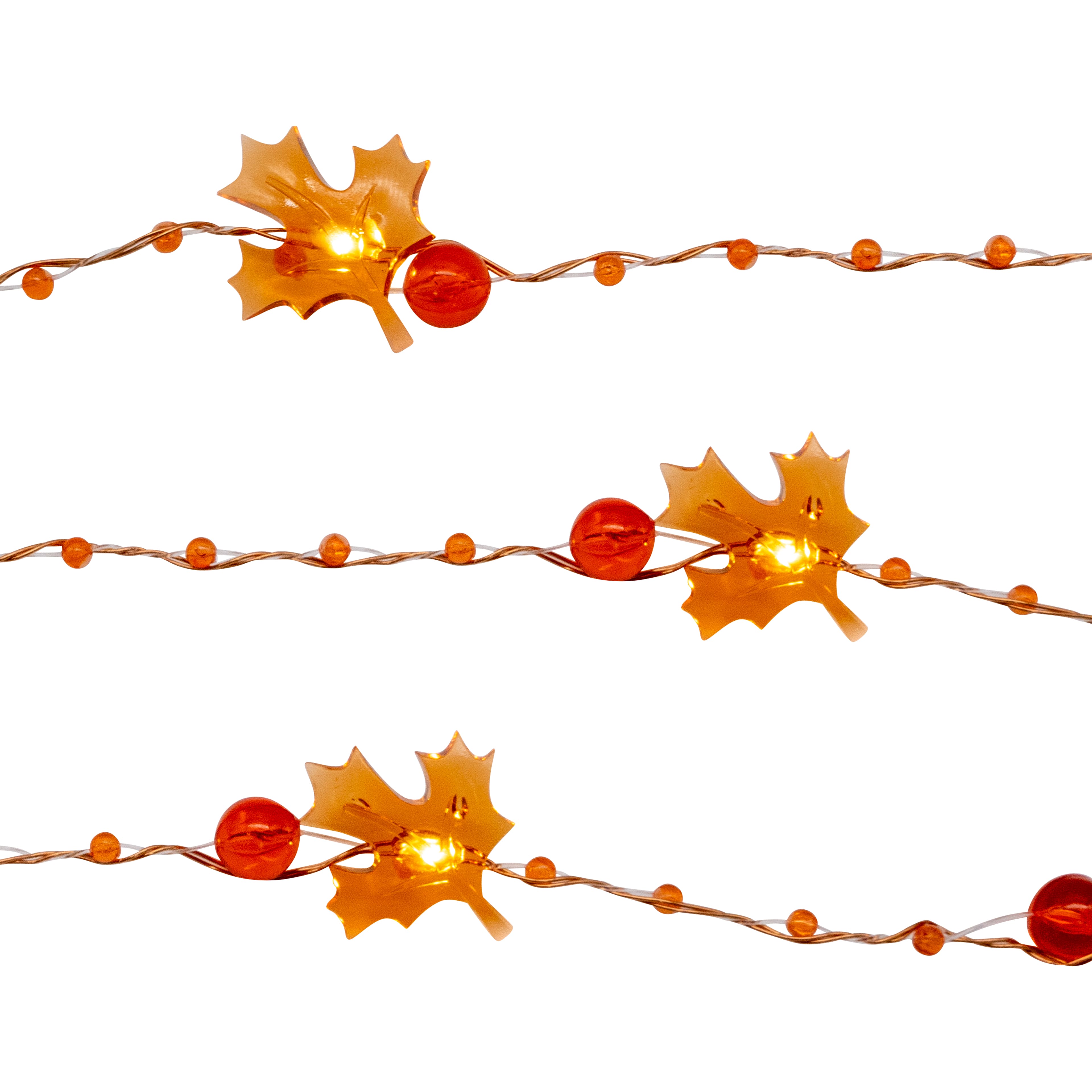 18ct. Leaf & Beads Icon LED String Lights by Ashland®