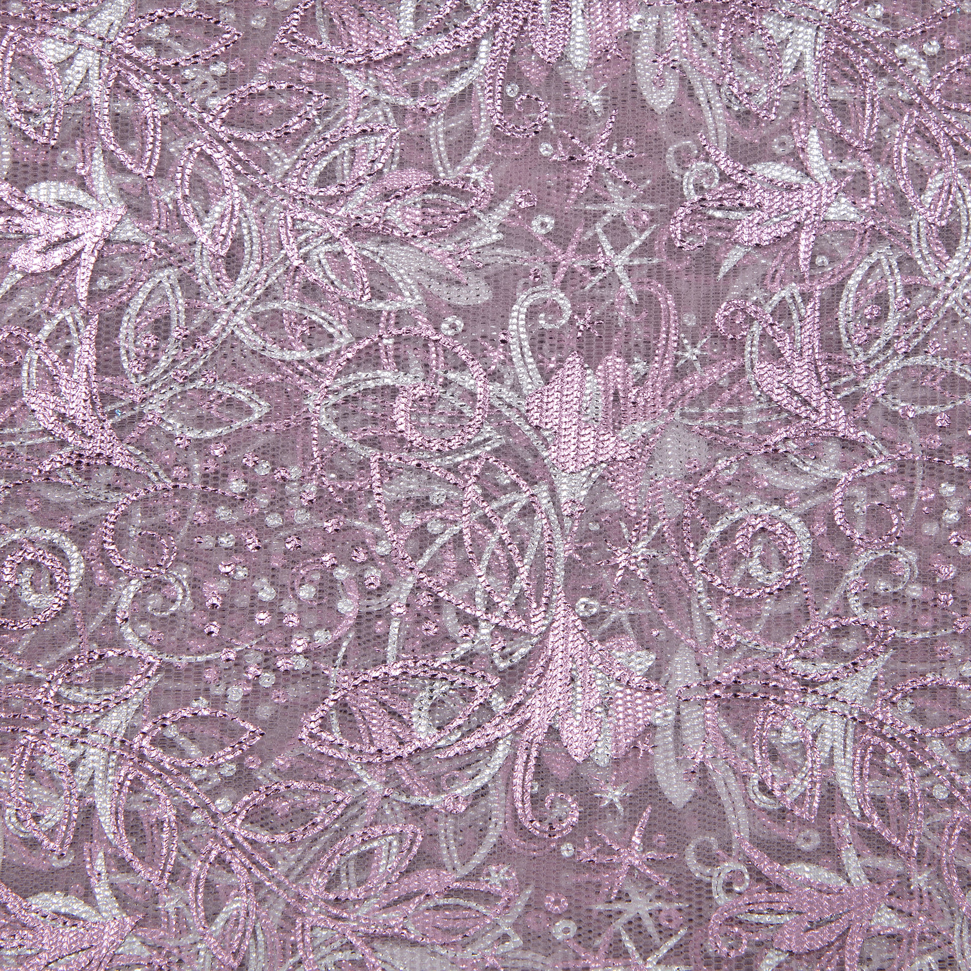 Wyla Light Pink Butterfly Mesh Polyester Fabric