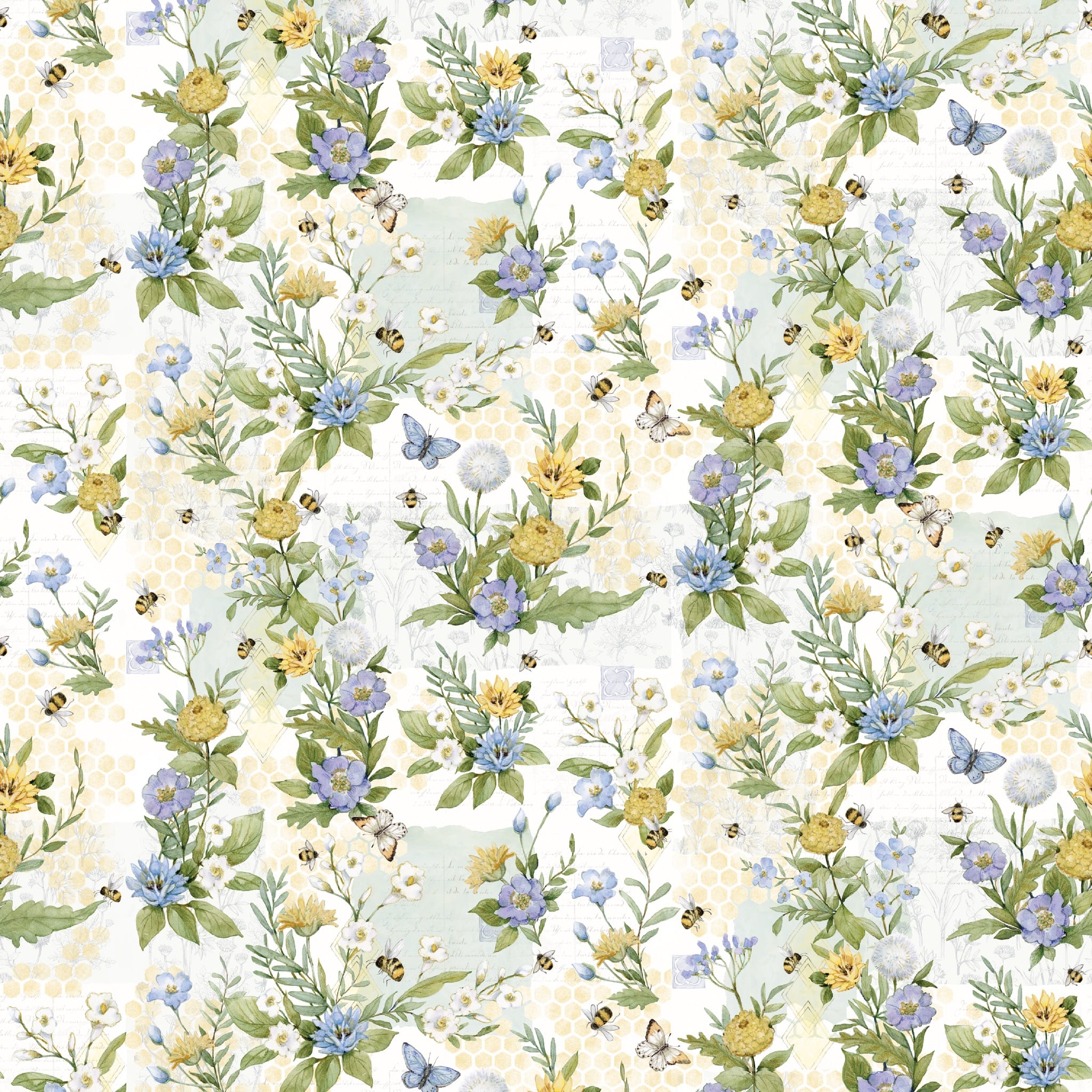 Susan Winget Sweet as Can Bee Floral Cotton Fabric