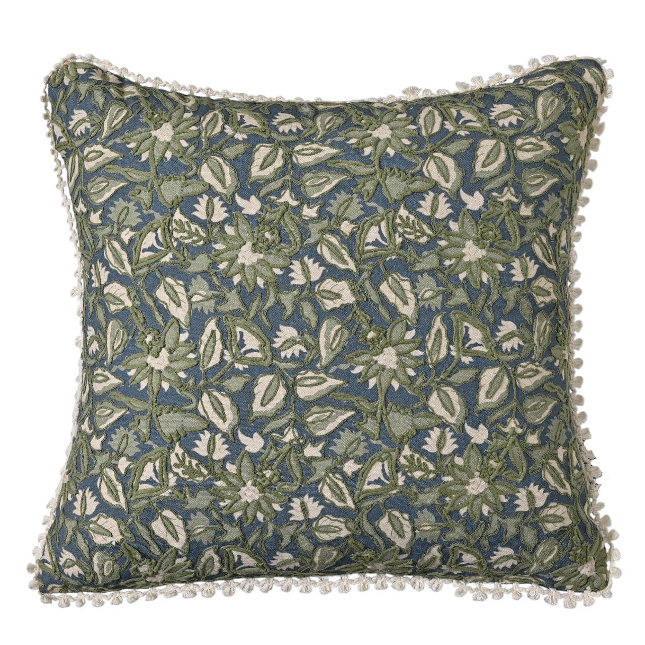 18" Green Floral Pillow by Ashland®