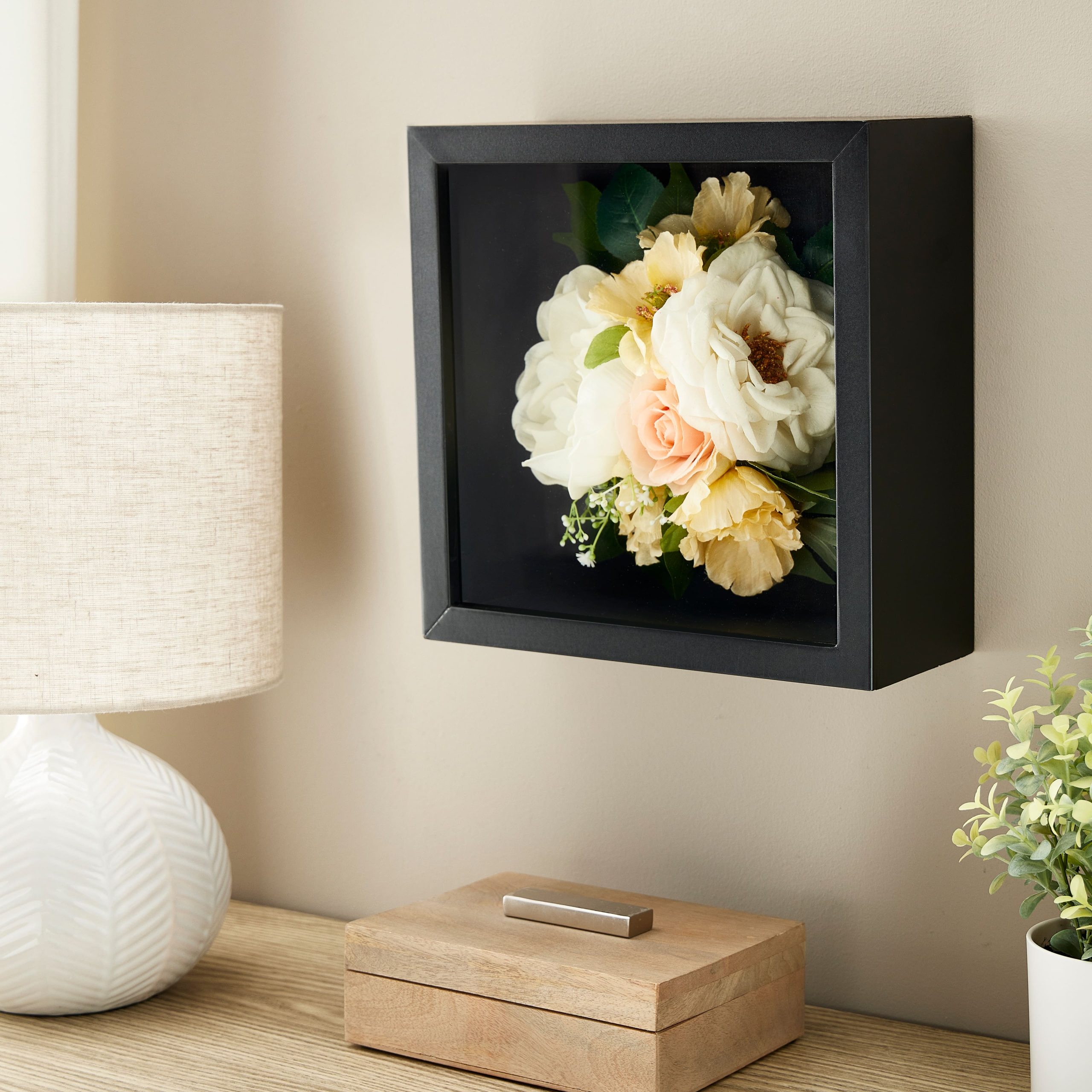10" x 10" Black Extra Deep Shadow Box by Studio Décor® - Image 2