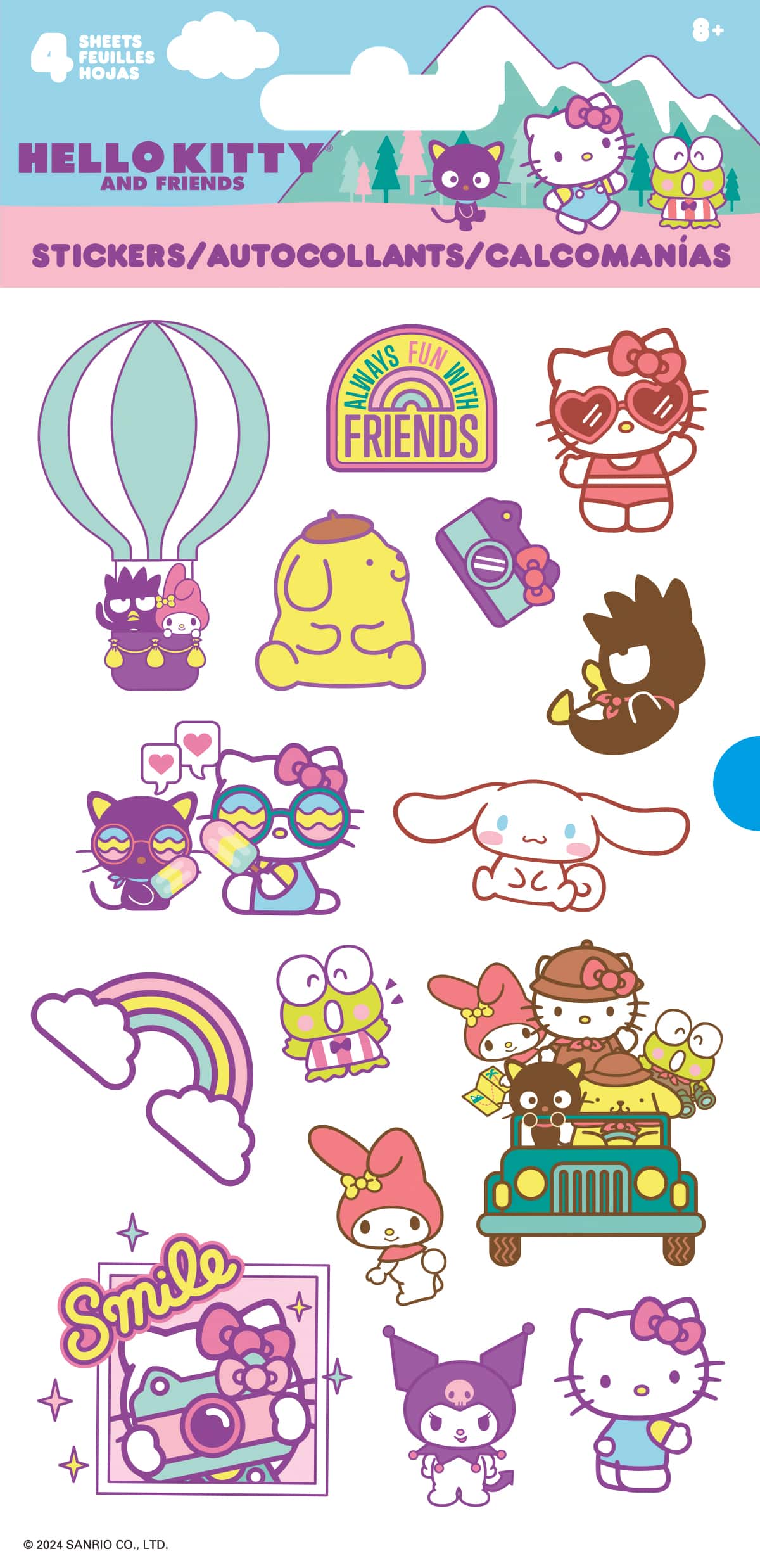Hello Kitty® & Friends Spring Fun Holographic Stickers