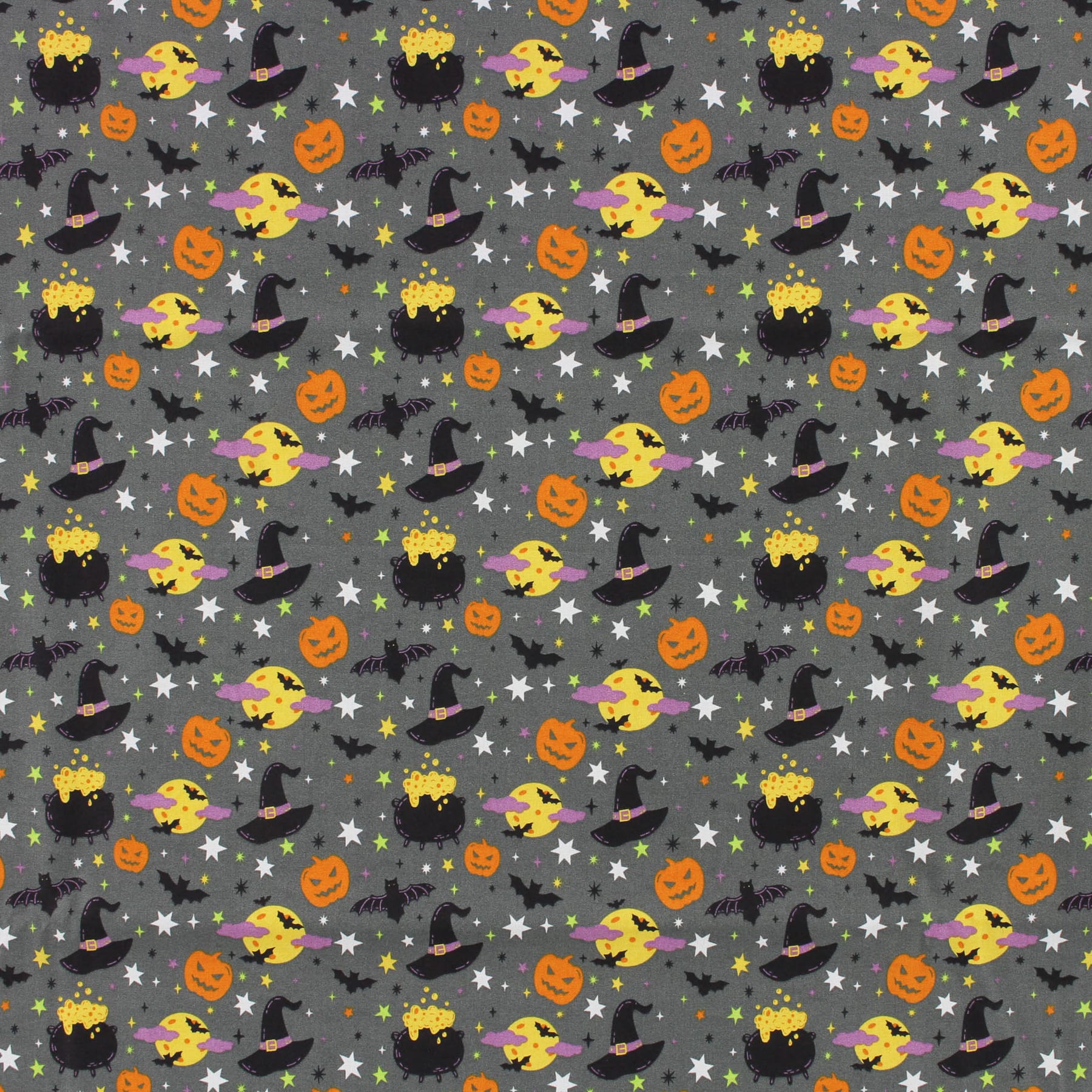 Richloom Hallowseve Gray Cotton Quilting Fabric