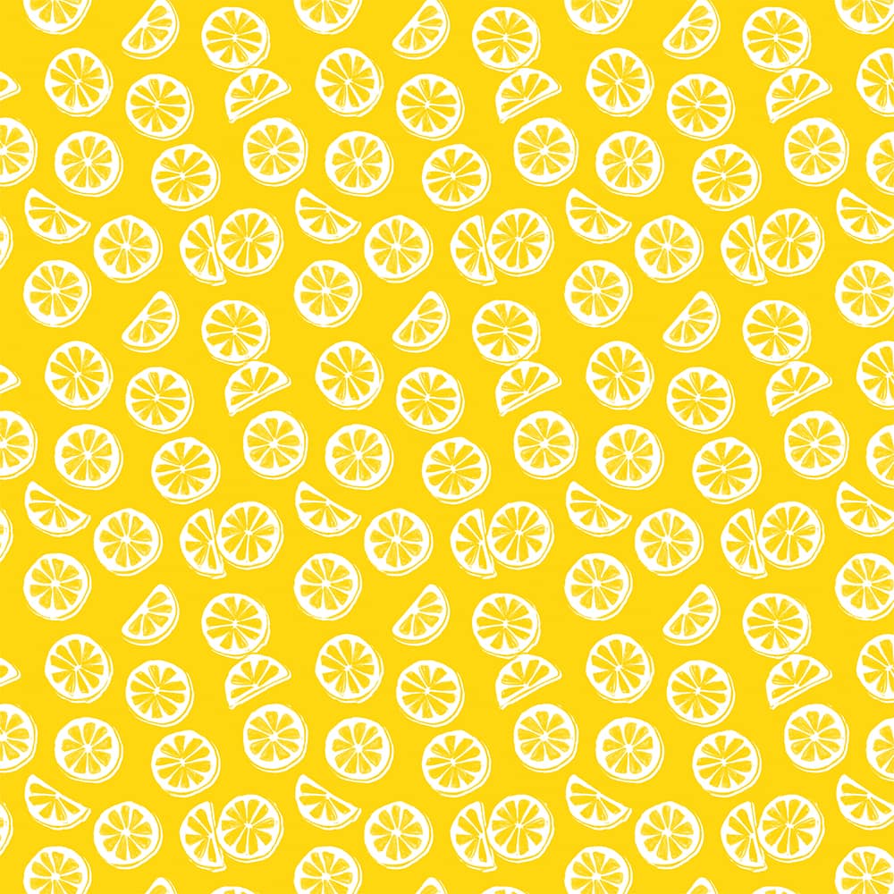 Eugene Textiles Yellow Lemon Cotton Quilting Fabric