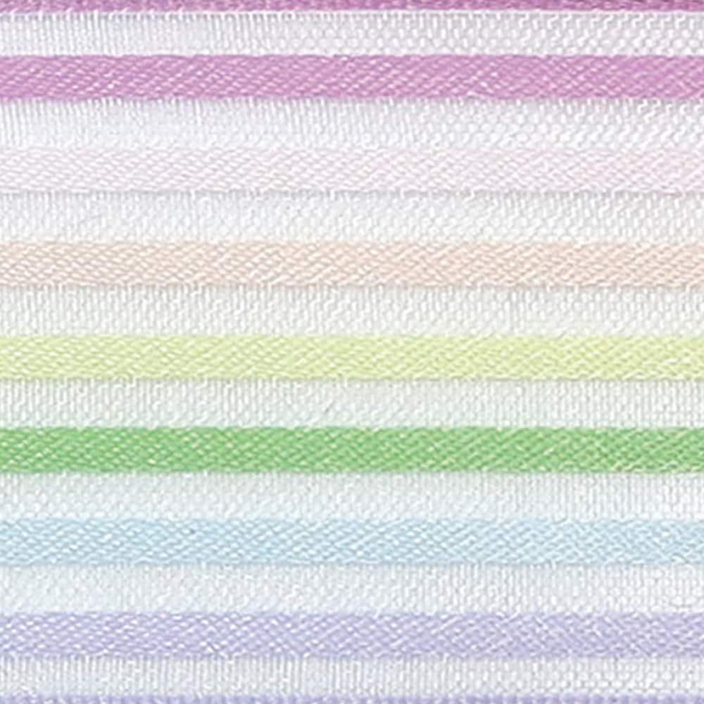 1.5" x 3yd. Pastel Rainbow Striped Wired Sheer Ribbon by Celebrate It™ 360°™ - Image 4