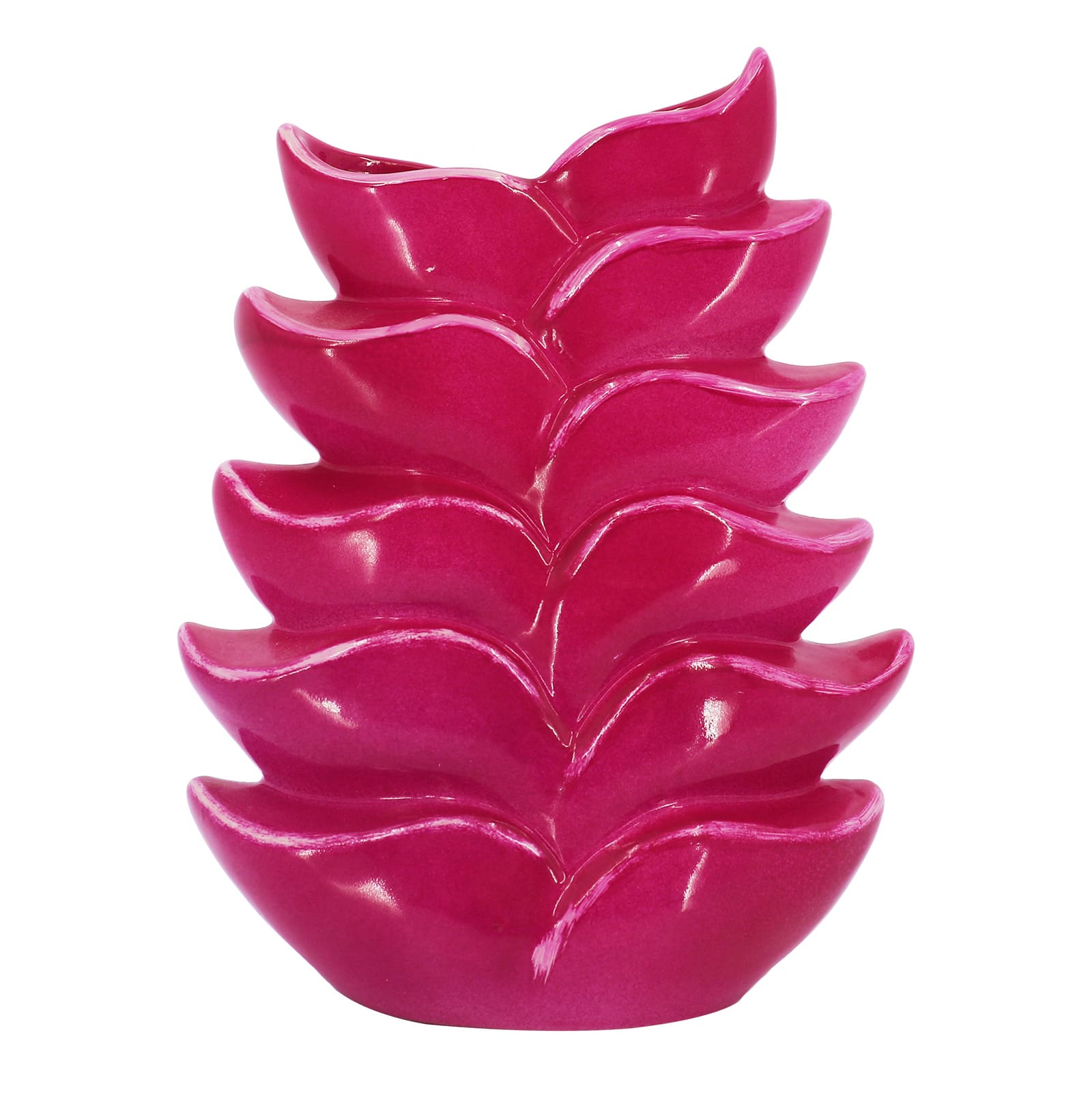 11.75" Hot Pink Ceramic Vase by Ashland®