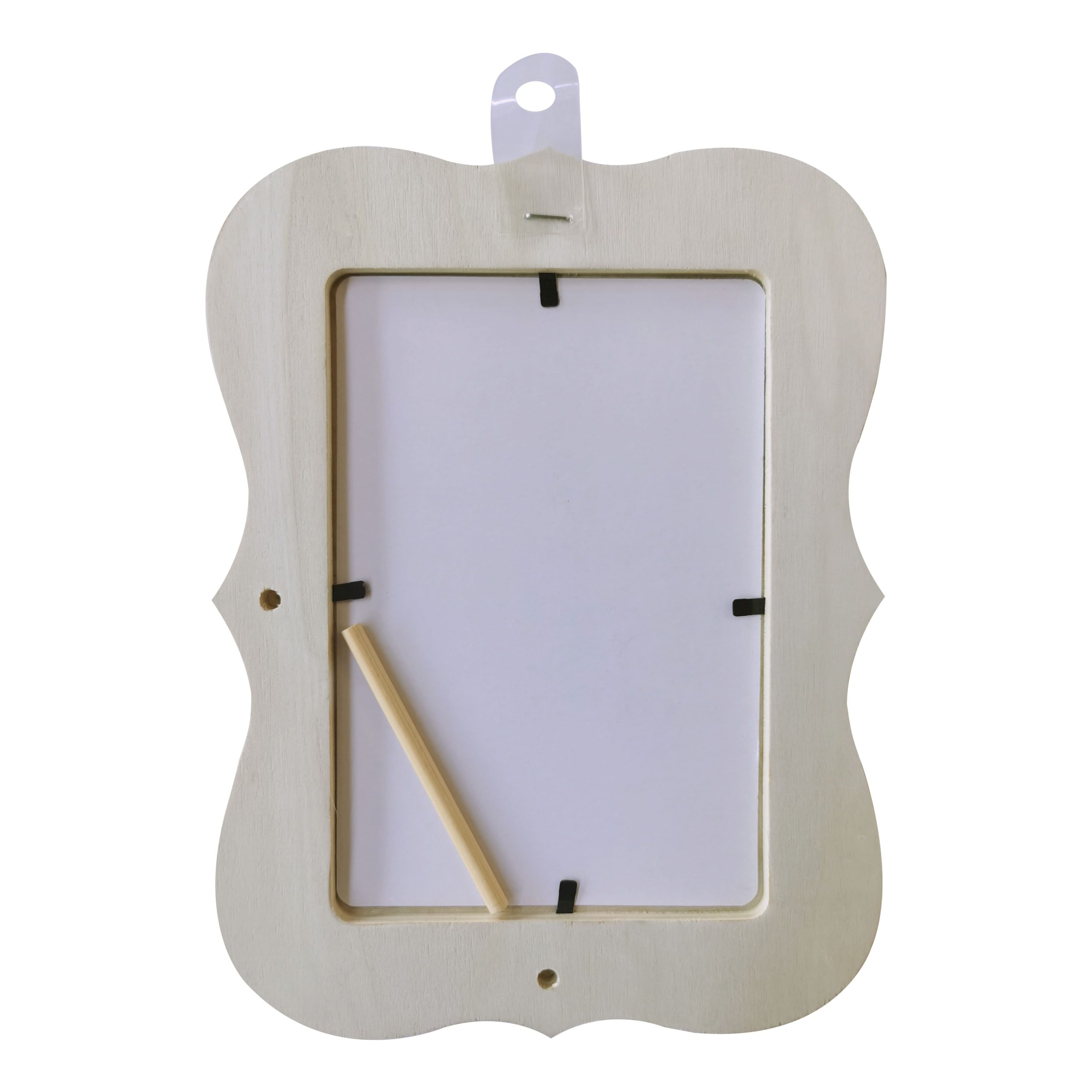 4" x 6" Ready-To-Finish Scalloped Edges Wood Frame by Make Market® - Image 4
