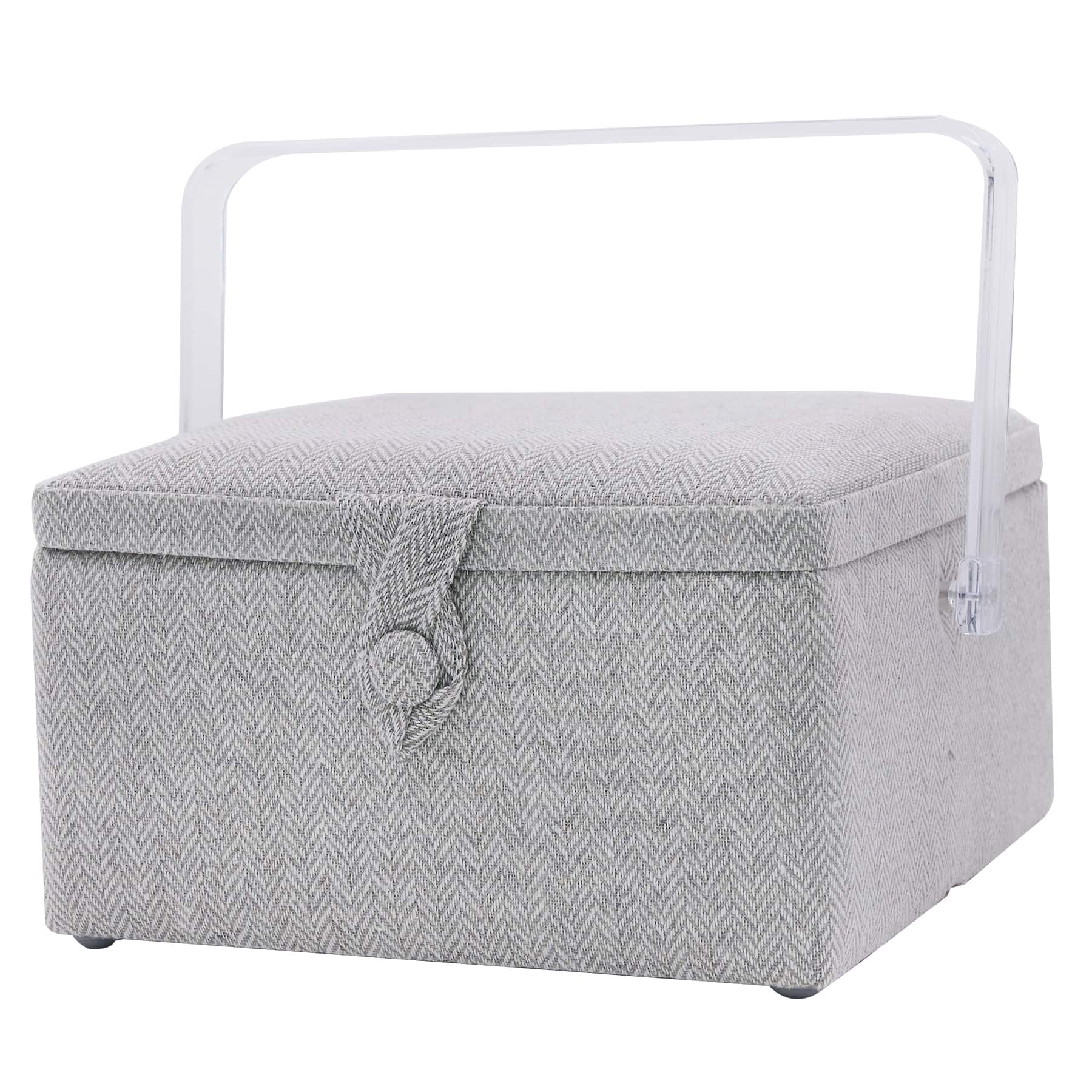 Gray Square Sewing Basket by Loops & Threads® - Image 2