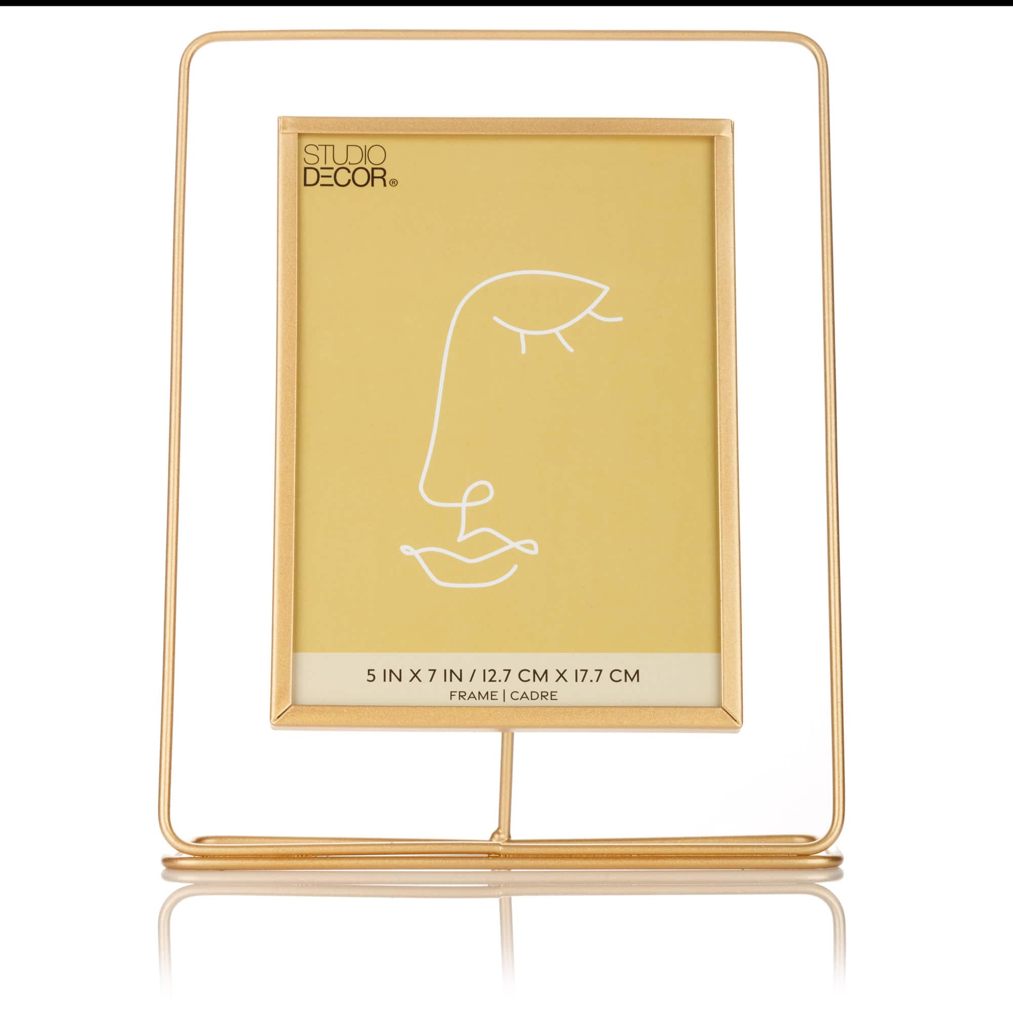 5" x 7" Gold Metal Outline Frame by Studio Décor®
